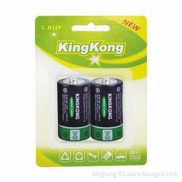 Dry Cell Carbonic Batteries, Heavy-duty R14 1.5V Voltage